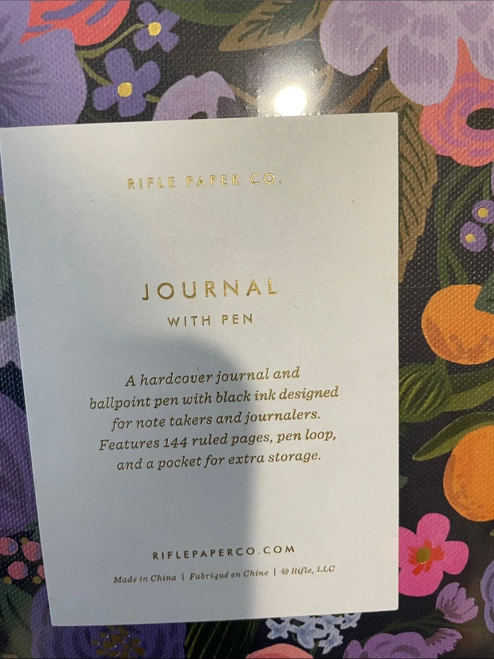 Rifle Paper Co. Floral Hardcover Journal with Pen